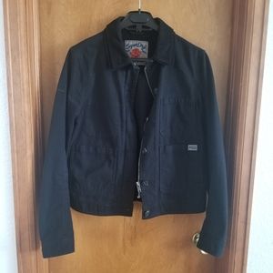 Superdry Black Denim Jacket Size 6